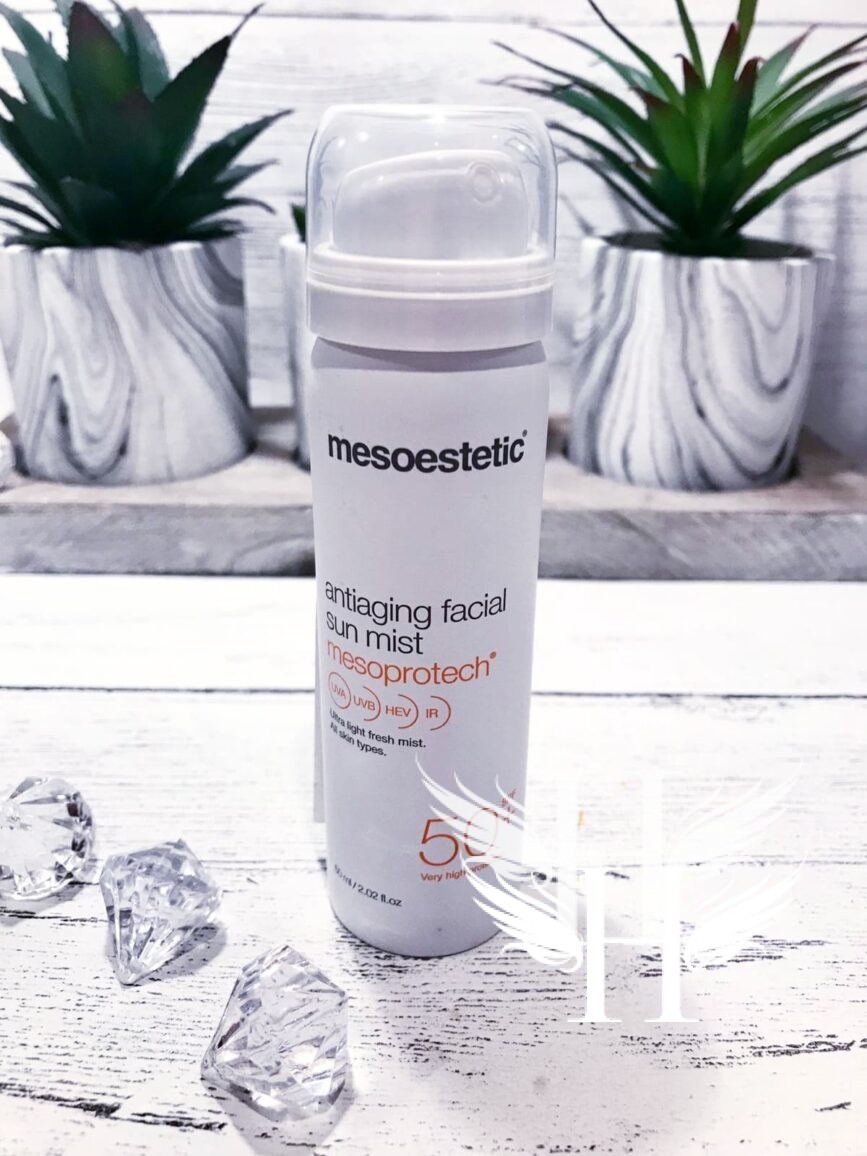 Mesoestetic antiaging facial sun mist 50+